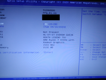 BIOS(UEFI)設定画面